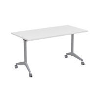 Bend 8СР.119-S (Белый/Алюминий матовый) Складной прямолинейный стол-трансформер Simple