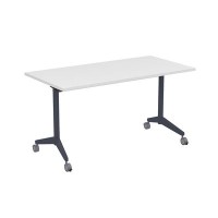 Bend 8СР.119-S (Белый/Графит) Складной прямолинейный стол-трансформер Simple