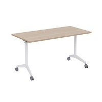 Bend 8СР.119-S (Шамони светлый/Белый) Складной прямолинейный стол-трансформер Simple