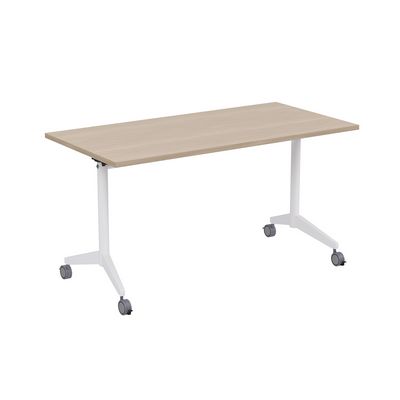 Bend 8СР.119-S (Шамони светлый/Белый) Складной прямолинейный стол-трансформер Simple