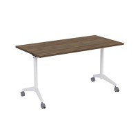 Bend 8СР.119-S (Шамони темный/Белый) Складной прямолинейный стол-трансформер Simple