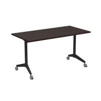 Bend 8СР.119-S (Венге/Черный) Складной прямолинейный стол-трансформер Simple