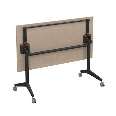 Bend 8СР.119 (Шамони светлый/Черный) Складной прямолинейный стол-трансформер