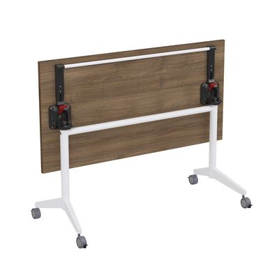 Bend 8СР.119 (Шамони темный/Белый) Складной прямолинейный стол-трансформер