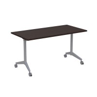 Bend 8СР.119 (Венге/Алюминий матовый) Складной прямолинейный стол-трансформер
