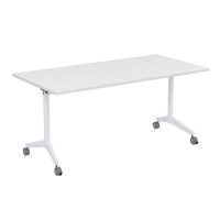 Bend 8СР.124-S (Белый/Белый) Складной прямолинейный стол-трансформер Simple