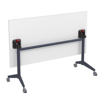 Bend 8СР.124-S (Белый/Графит) Складной прямолинейный стол-трансформер Simple