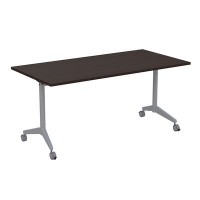 Bend 8СР.124-S (Венге/Алюминий матовый) Складной прямолинейный стол-трансформер Simple