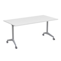 Bend 8СР.124 (Белый/Алюминий матовый) Складной прямолинейный стол-трансформер