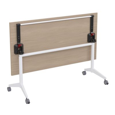 Bend 8СР.124 (Шамони светлый/Белый) Складной прямолинейный стол-трансформер