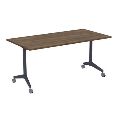 Bend 8СР.124 (Шамони темный/Графит) Складной прямолинейный стол-трансформер