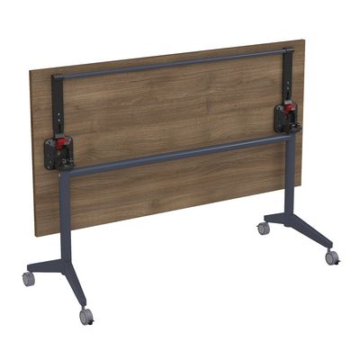 Bend 8СР.124 (Шамони темный/Графит) Складной прямолинейный стол-трансформер