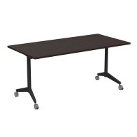 Bend 8СР.124 (Венге/Черный) Складной прямолинейный стол-трансформер