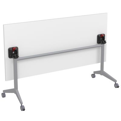 Bend 8СР.125-S (Белый/Алюминий матовый) Складной прямолинейный стол-трансформер Simple