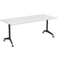 Bend 8СР.125-S (Белый/Черный) Складной прямолинейный стол-трансформер Simple