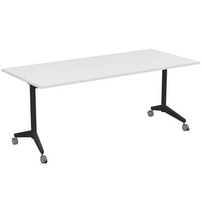 Bend 8СР.125-S (Белый/Черный) Складной прямолинейный стол-трансформер Simple