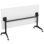 Bend 8СР.125-S (Белый/Черный) Складной прямолинейный стол-трансформер Simple