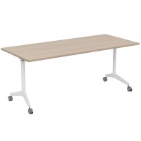 Bend 8СР.125-S (Шамони светлый/Белый) Складной прямолинейный стол-трансформер Simple