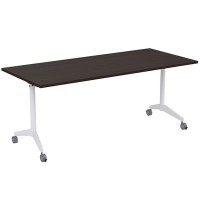 Bend 8СР.125-S (Венге/Белый) Складной прямолинейный стол-трансформер Simple