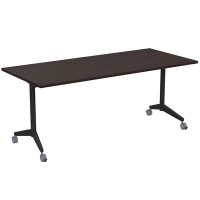 Bend 8СР.125-S (Венге/Черный) Складной прямолинейный стол-трансформер Simple