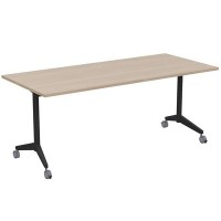 Bend 8СР.125 (Шамони светлый/Черный) Складной прямолинейный стол-трансформер