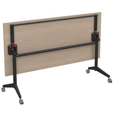 Bend 8СР.125 (Шамони светлый/Черный) Складной прямолинейный стол-трансформер