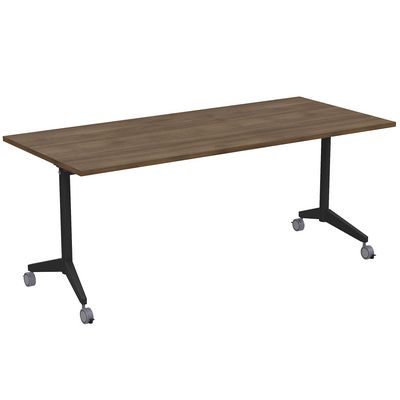 Bend 8СР.125 (Шамони темный/Черный) Складной прямолинейный стол-трансформер