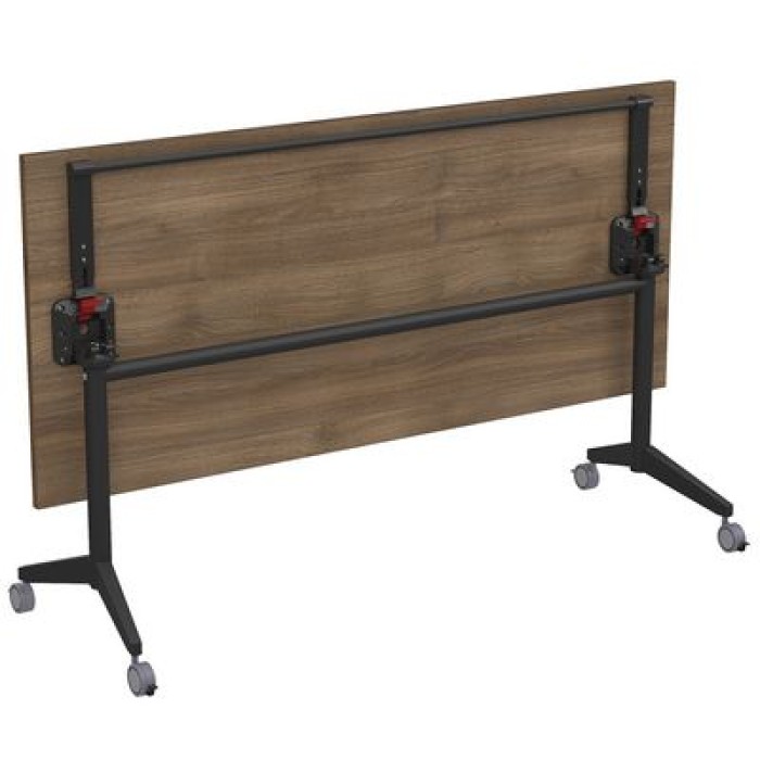 Bend 8СР.125 (Шамони темный/Черный) Складной прямолинейный стол-трансформер