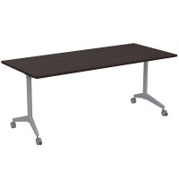 Bend 8СР.125 (Венге/Алюминий матовый) Складной прямолинейный стол-трансформер