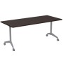 Bend 8СР.125 (Венге/Алюминий матовый) Складной прямолинейный стол-трансформер