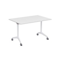 Bend 8СР.128-S (Белый/Белый) Складной прямолинейный стол-трансформер Simple