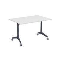 Bend 8СР.128-S (Белый/Графит) Складной прямолинейный стол-трансформер Simple