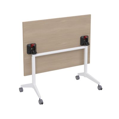 Bend 8СР.128-S (Шамони светлый/Белый) Складной прямолинейный стол-трансформер Simple