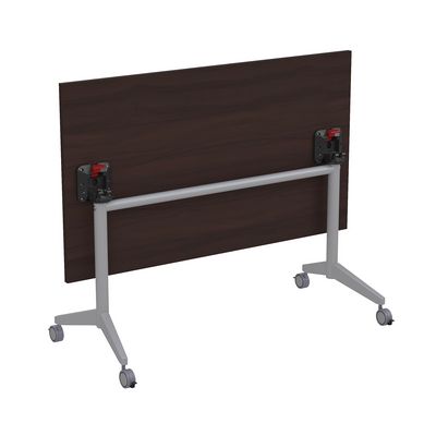 Bend 8СР.128-S (Венге/Алюминий матовый) Складной прямолинейный стол-трансформер Simple