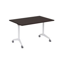 Bend 8СР.128-S (Венге/Белый) Складной прямолинейный стол-трансформер Simple