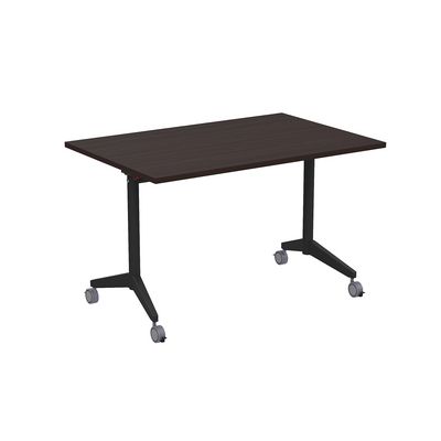 Bend 8СР.128-S (Венге/Черный) Складной прямолинейный стол-трансформер Simple