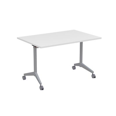 Bend 8СР.128 (Белый/Алюминий матовый) Складной прямолинейный стол-трансформер