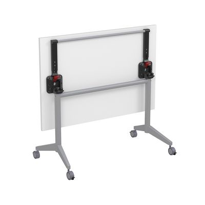 Bend 8СР.128 (Белый/Алюминий матовый) Складной прямолинейный стол-трансформер