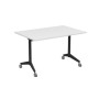 Bend 8СР.128 (Белый/Черный) Складной прямолинейный стол-трансформер