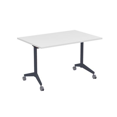 Bend 8СР.128 (Белый/Графит) Складной прямолинейный стол-трансформер