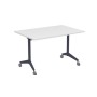 Bend 8СР.128 (Белый/Графит) Складной прямолинейный стол-трансформер
