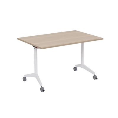 Bend 8СР.128 (Шамони светлый/Белый) Складной прямолинейный стол-трансформер