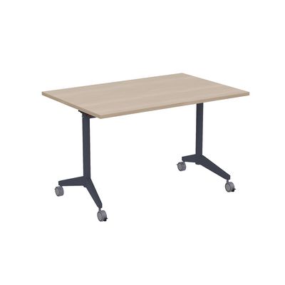 Bend 8СР.128 (Шамони светлый/Графит) Складной прямолинейный стол-трансформер