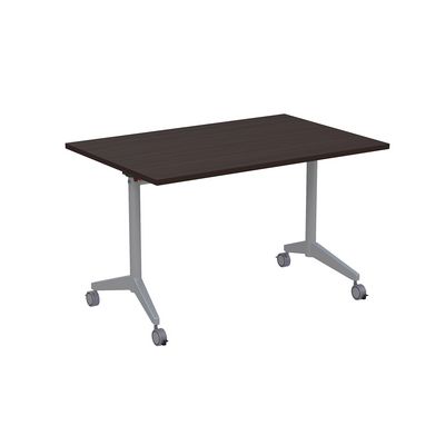 Bend 8СР.128 (Венге/Алюминий матовый) Складной прямолинейный стол-трансформер