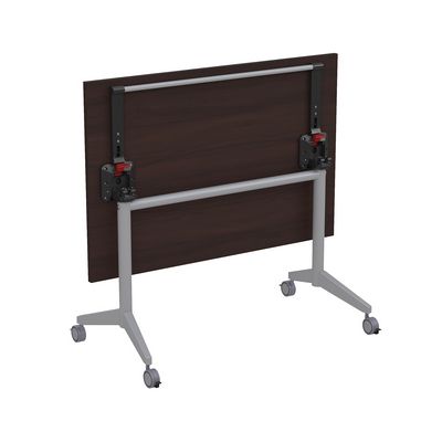 Bend 8СР.128 (Венге/Алюминий матовый) Складной прямолинейный стол-трансформер