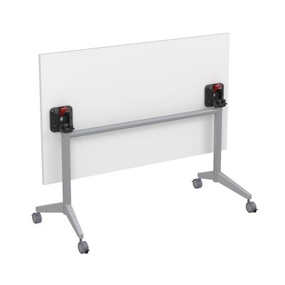 Bend 8СР.129-S (Белый/Алюминий матовый) Складной прямолинейный стол-трансформер Simple