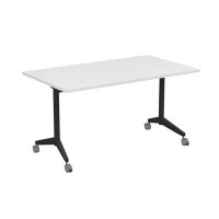 Bend 8СР.129-S (Белый/Черный) Складной прямолинейный стол-трансформер Simple