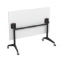 Bend 8СР.129-S (Белый/Черный) Складной прямолинейный стол-трансформер Simple
