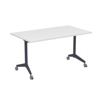 Bend 8СР.129-S (Белый/Графит) Складной прямолинейный стол-трансформер Simple