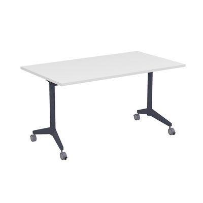 Bend 8СР.129-S (Белый/Графит) Складной прямолинейный стол-трансформер Simple